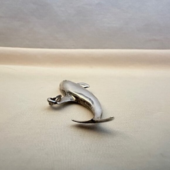 Sterling Silver Orca Necklace Pendant - Picture 3 of 5